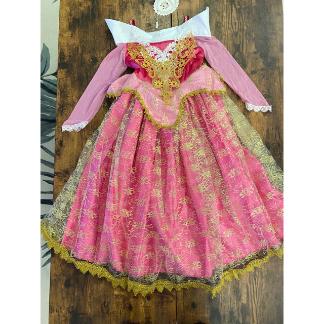 オーロラ姫ドレス　110 セール‼️ キッズ/ベビー/マタニティのキッズ服女の子用(90cm~)(ドレス/フォーマル)の商品写真