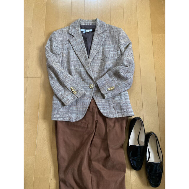 ZARA(ザラ)のツイード　ヴィンテージ　ジャケット レディースのジャケット/アウター(テーラードジャケット)の商品写真