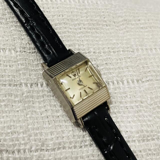 全商品オープニング価格！ ROLEX - Rolex ロレックス レディース アンティーク時計 手巻18KWG 無垢ケース 腕時計