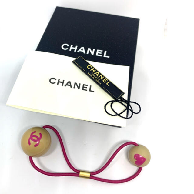 シャネル CHANEL ヘアアクセサリー ヘアゴム バイカラー レア物 【福袋