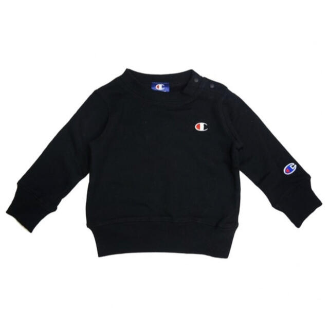 Champion(チャンピオン)のチャンピオン　champion 長袖トレーナー　ブラック　90cm キッズ/ベビー/マタニティのキッズ服男の子用(90cm~)(その他)の商品写真