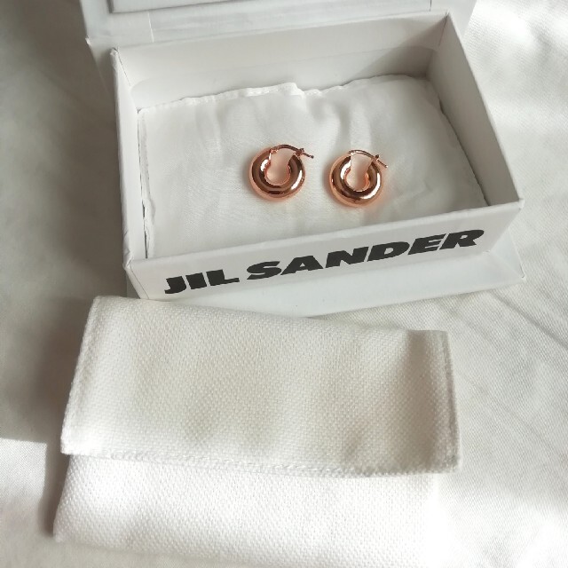 JIL SANDER◆ジルサンダー リング フープピアス 金 ゴールド