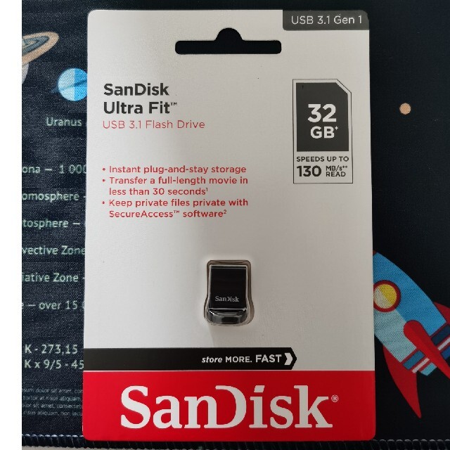 SanDisk(サンディスク)の32GB SanDisk サンディスク USBメモリー Ultra Fit US スマホ/家電/カメラのPC/タブレット(PC周辺機器)の商品写真