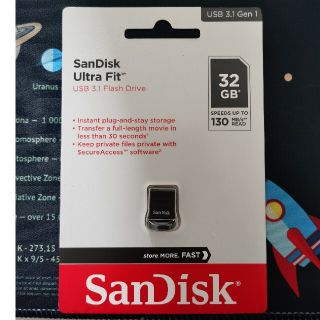 サンディスク(SanDisk)の32GB SanDisk サンディスク USBメモリー Ultra Fit US(PC周辺機器)