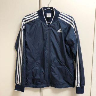 アディダス(adidas)のadidas ジャンパー(紺)(ブルゾン)