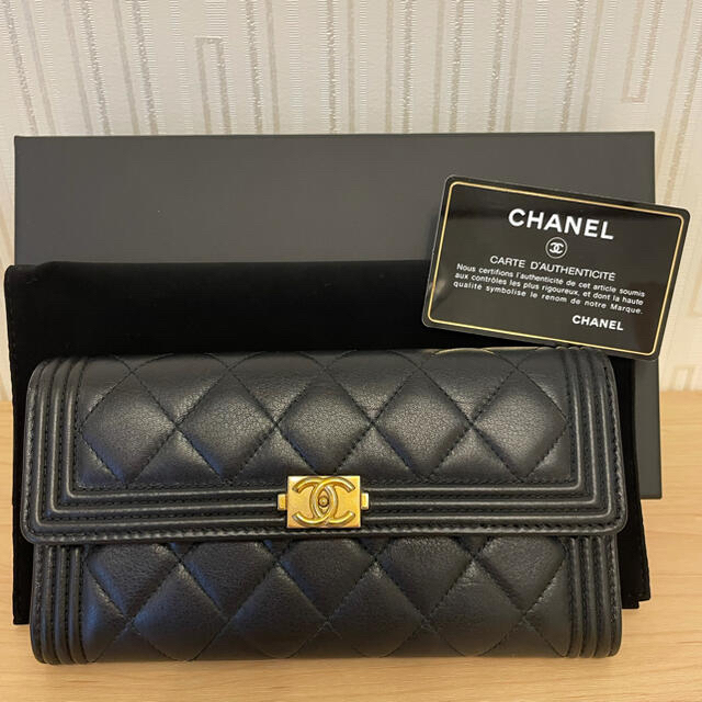 CHANEL(シャネル)のクーポン期間限定　正規品　CHANEL ボーイシャネル　財布　ウォレット　 レディースのファッション小物(財布)の商品写真