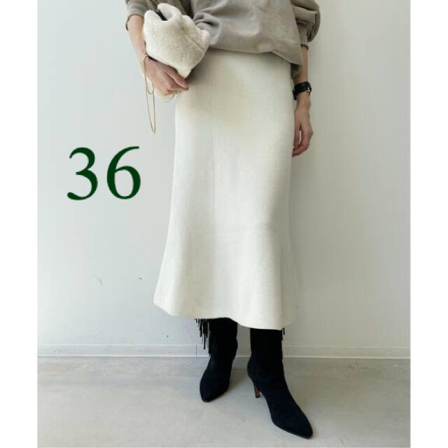 L'Appartement Knit Flare Skirt ホワイト 36 期間限定 rosekhab.com