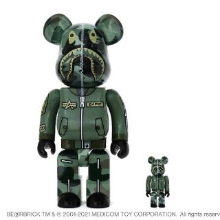 アベイシングエイプ(A BATHING APE)のBAPE × ALPHA BE@RBRICK 100% & 400%(フィギュア)