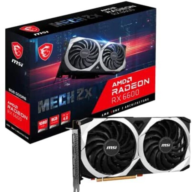 MSI Radeon RX 6600 MECH 2X 8GPC/タブレット