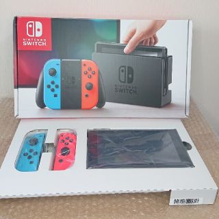 ニンテンドースイッチ(Nintendo Switch)のニンテンドースイッチ 本体 ネオンブルー ネオンレッド(家庭用ゲーム機本体)