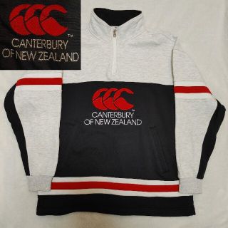 カンタベリー(CANTERBURY)のCANTERBURY カンタベリー ラグビー ハーフジップ ビッグロゴ センター(スウェット)