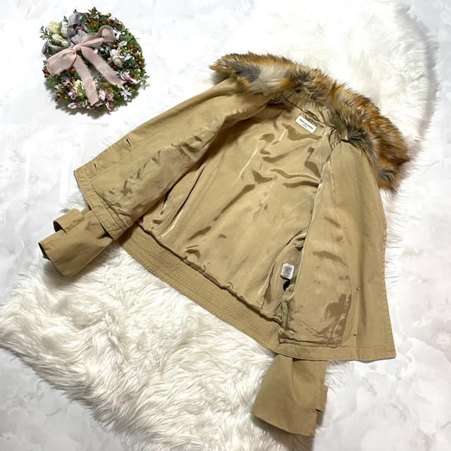 に初値下げ! DRIES VAN NOTEN フェイクファー襟付きノーカラー