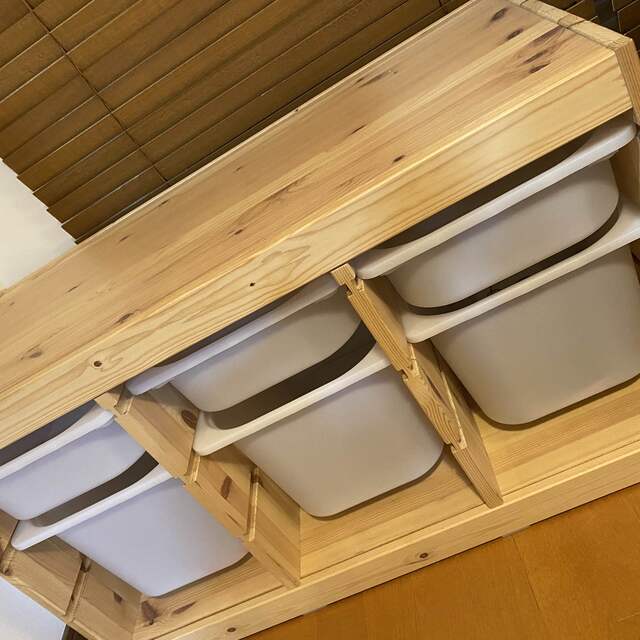 IKEA(イケア)のIKEA トロファスト　美品 キッズ/ベビー/マタニティの寝具/家具(収納/チェスト)の商品写真