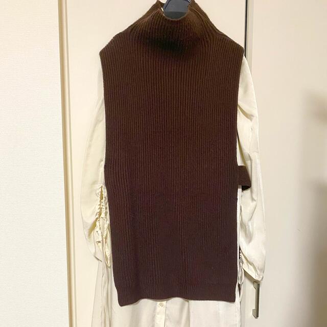 【AMERI】VEST LAYERED SHIRT DRESS