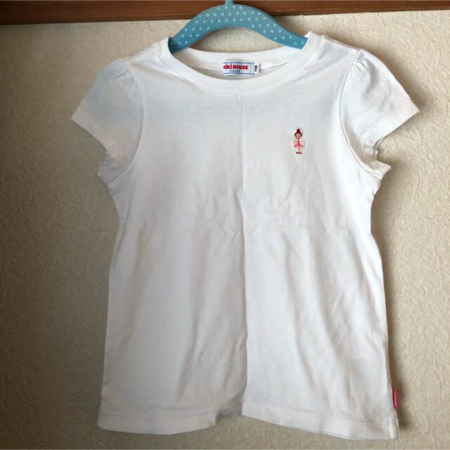 mikihouse(ミキハウス)のミキハウス　Tシャツ　白110 キッズ/ベビー/マタニティのキッズ服女の子用(90cm~)(Tシャツ/カットソー)の商品写真