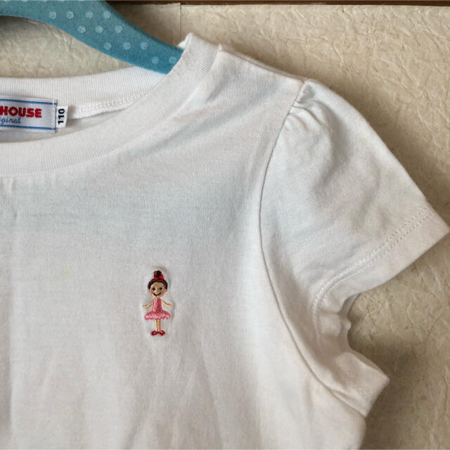 mikihouse(ミキハウス)のミキハウス　Tシャツ　白110 キッズ/ベビー/マタニティのキッズ服女の子用(90cm~)(Tシャツ/カットソー)の商品写真