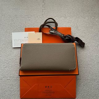 エルメス(Hermes)のエルメス　新品　シルクイン　エトゥープ　長財布(財布)