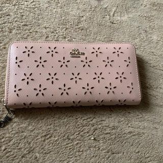 コーチ(COACH)のコーチ長財布､花柄，ピンク(財布)