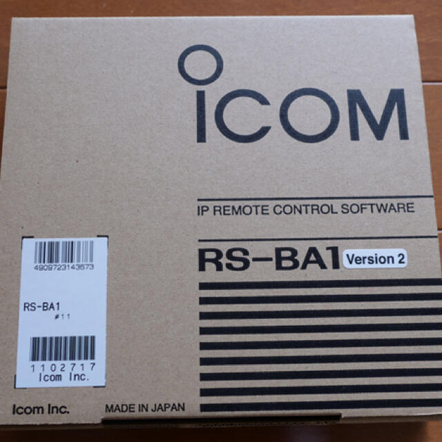 アイコム　コントロールソフトウェア RS-BA1 Version2 エンタメ/ホビーのテーブルゲーム/ホビー(アマチュア無線)の商品写真