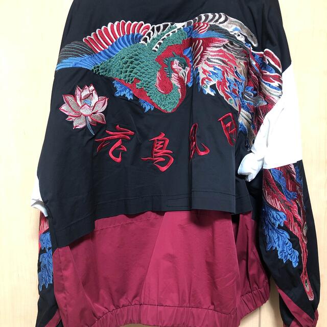 花鳥風月 Embroidery ナイロントラックジャケット