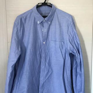 ムジルシリョウヒン(MUJI (無印良品))の無印良品　オックスボタンダウンシャツ　XL ブルー(シャツ)