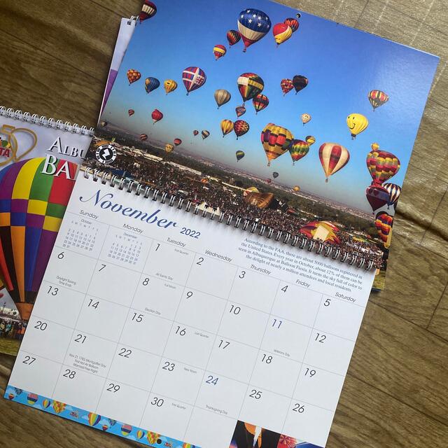 【2022年】オフィシャルカレンダー　3冊組　アルバカーキ　バルーン