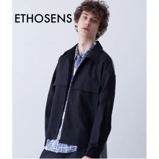 エトセンス(ETHOSENS)の【最終値下げ】ETHOSENS（エトセンス）ジップワークシャツ　ブルゾン(ブルゾン)