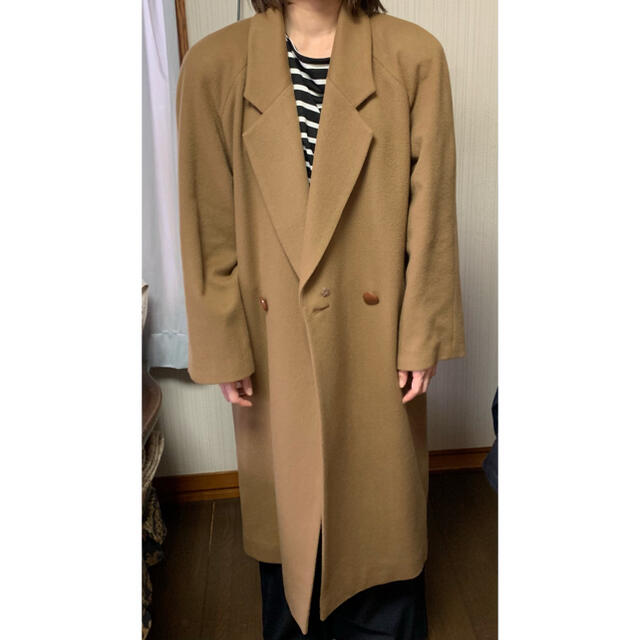 カシミヤロングコート レディースのジャケット/アウター(ロングコート)の商品写真