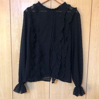 ザラ(ZARA)のZARA BASIC ザラベーシック シースルーブラウス XS(シャツ/ブラウス(長袖/七分))