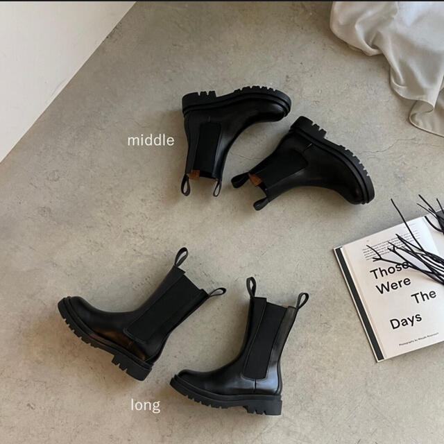 TODAYFUL(トゥデイフル)のJISTORY SIDE GORE BOOTS MIDDLE レディースの靴/シューズ(ブーツ)の商品写真