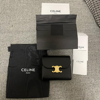 セリーヌ(celine)のセリーヌ　スモール　フラップウォレット　ブラック(財布)