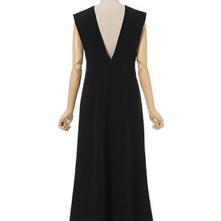 マメ(mame)のV Neck Sleeveless Dress BLACK(ロングワンピース/マキシワンピース)