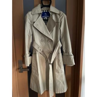 バーバリーブルーレーベル(BURBERRY BLUE LABEL)の【美品】バーバリー　ブルーレーベル トレンチコート ノバチェック 36(トレンチコート)