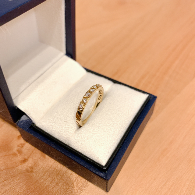 Vendome Aoyama(ヴァンドームアオヤマ)のみんと様専用K18 ダイヤモンドリング　0.11カラット レディースのアクセサリー(リング(指輪))の商品写真