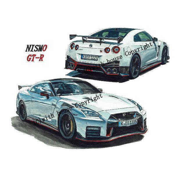 NC-413レパードV30/GTR R34限定版画 直筆サイン額装●作家平右ヱ門