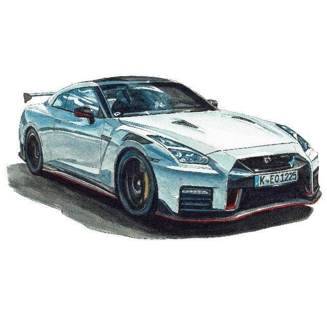 NC-886 GT-R R34/R32限定版画サイン額装作家平右ヱ門