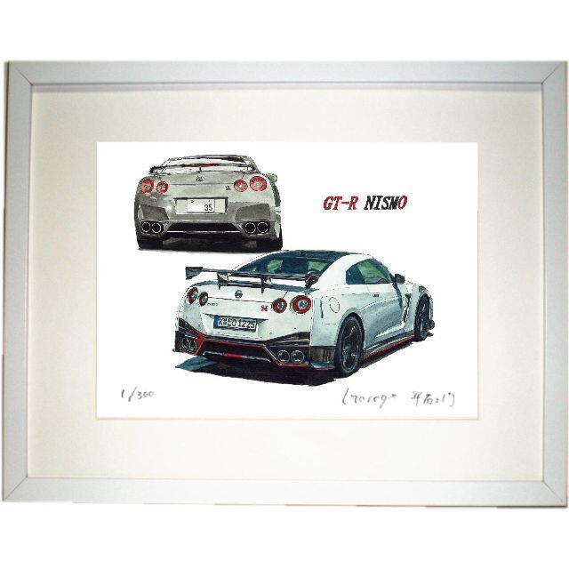 NC-389 GT-R R34/R32限定版画直筆サイン 額装済●作家平右ヱ門