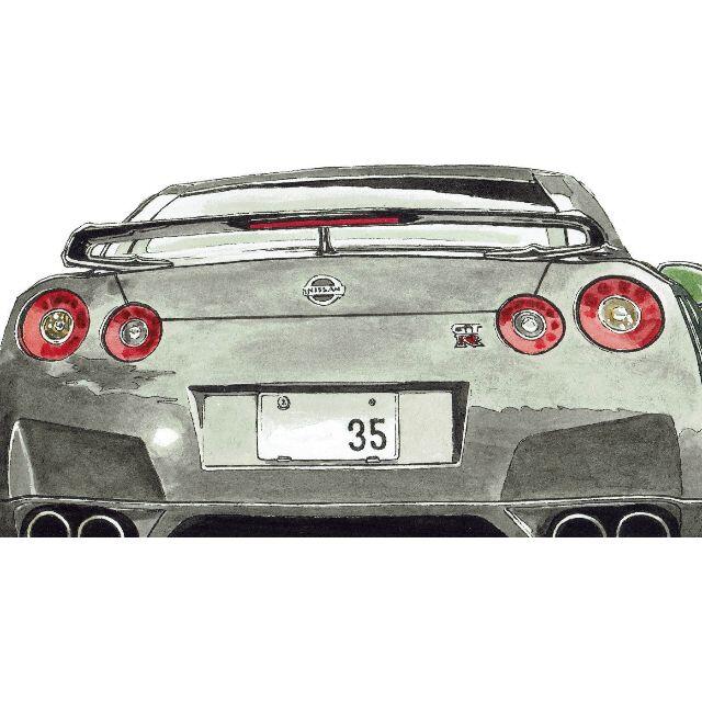 NC-389 GT-R R34/R32限定版画直筆サイン 額装済●作家平右ヱ門