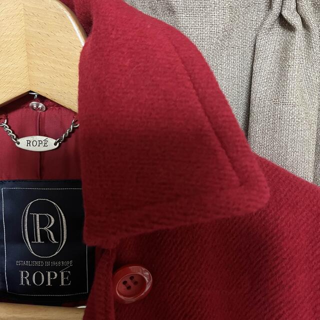 ROPE 赤のコート　9号サイズ レディースのジャケット/アウター(その他)の商品写真