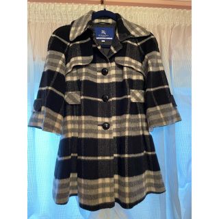 バーバリーブルーレーベル(BURBERRY BLUE LABEL)のバーバリーブルーレーベル　ノバチェック　ショートコート　超美品(ピーコート)