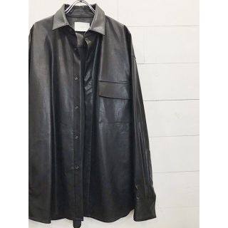 stein  シュタイン　21SS フェイクレザーシャツ