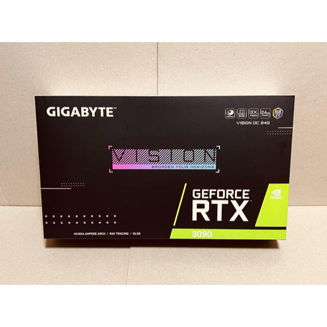 GIGABYTE RTX3090 GV-N3090VISION OC-24GD スマホ/家電/カメラのPC/タブレット(PCパーツ)の商品写真