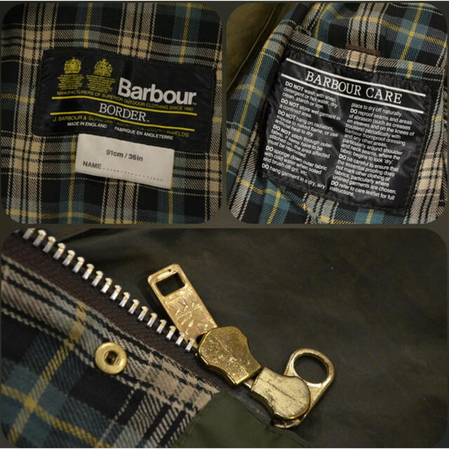 Barbour(バーブァー)のレア　80s◎2ワラントc36 Barbour BORDER バブアー　ボーダー メンズのジャケット/アウター(その他)の商品写真