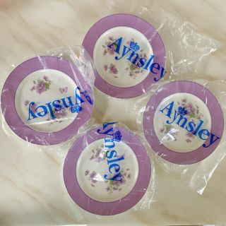 エインズレイ(Aynsley China)のエインズレイ　イングリッシュバイオレット　プレート　皿　ティープレート(食器)