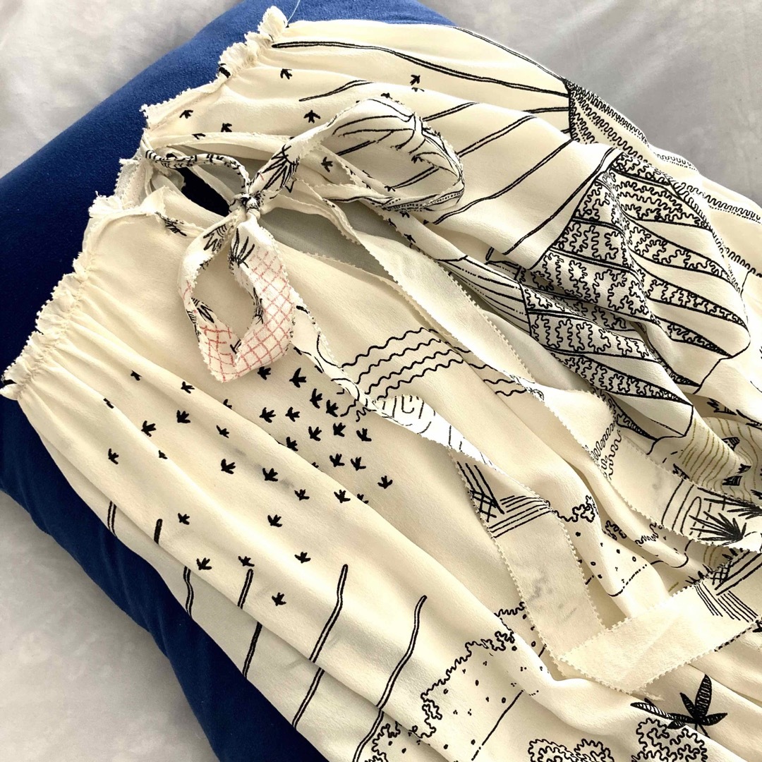 17.18 SS 国内極美品□ヴァレンティノ ワンピース/水辺 シルク100% 17.18 SS 国内極美品□ヴァレンティノ ワンピース/水辺 シルク100%