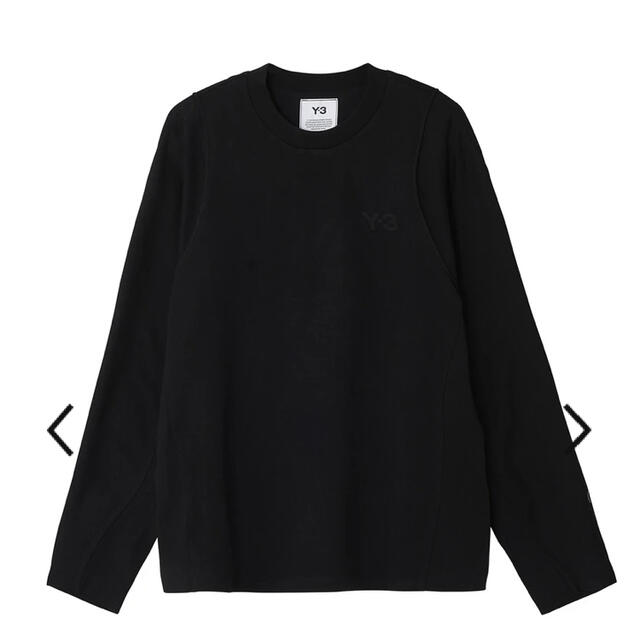 Y-3(ワイスリー)の(新品美品) Y-3 黒のロンＴ メンズのトップス(Tシャツ/カットソー(七分/長袖))の商品写真