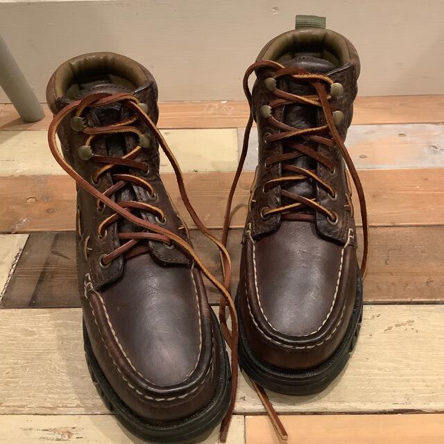 Ralph Lauren(ラルフローレン)のラルフローレン24.5cmレースアップトレッキング革ブーツシューズ古着 レディースの靴/シューズ(ブーツ)の商品写真