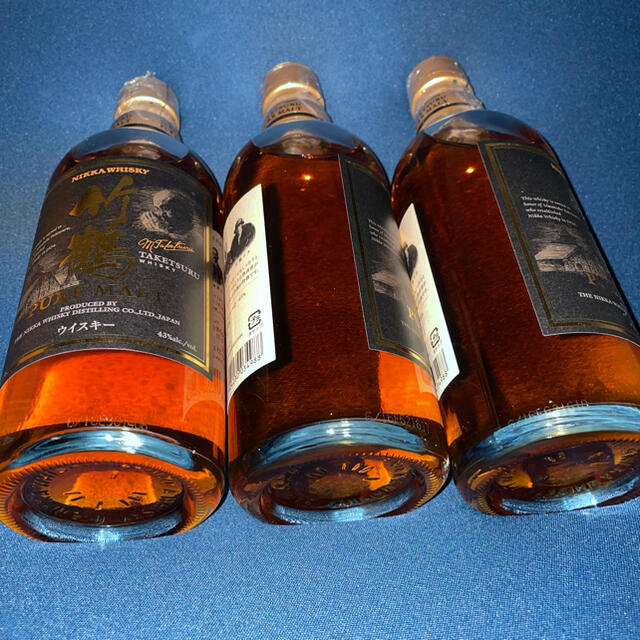 ニッカウヰスキー(ニッカウイスキー)の竹鶴　黒ラベル　500ml 3本 食品/飲料/酒の酒(ウイスキー)の商品写真