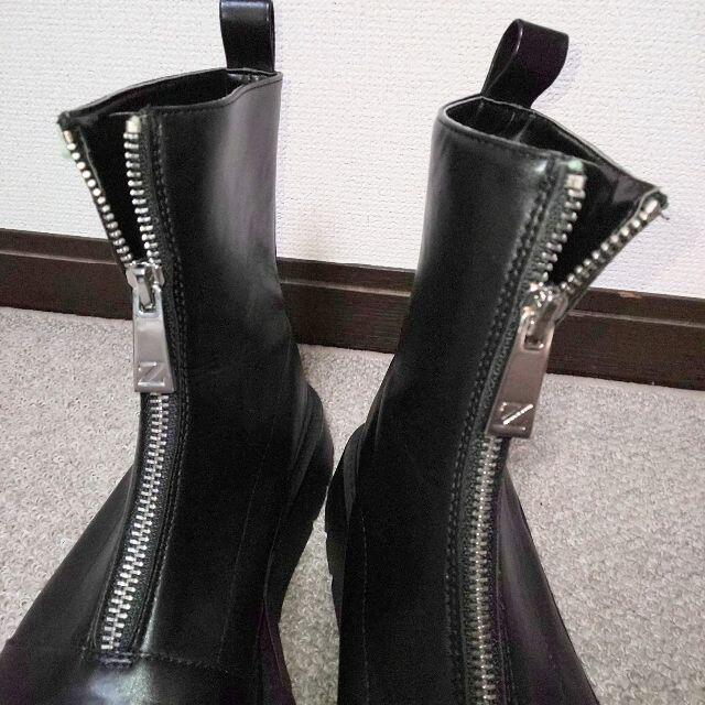 ZARA(ザラ)のZARAショートブーツ黒39サイズ24,5cm レディースの靴/シューズ(ブーツ)の商品写真