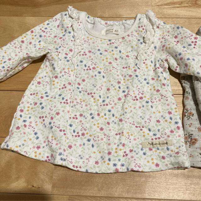 Biquette Club(ビケットクラブ)の80 長袖トップスセット キッズ/ベビー/マタニティのベビー服(~85cm)(シャツ/カットソー)の商品写真